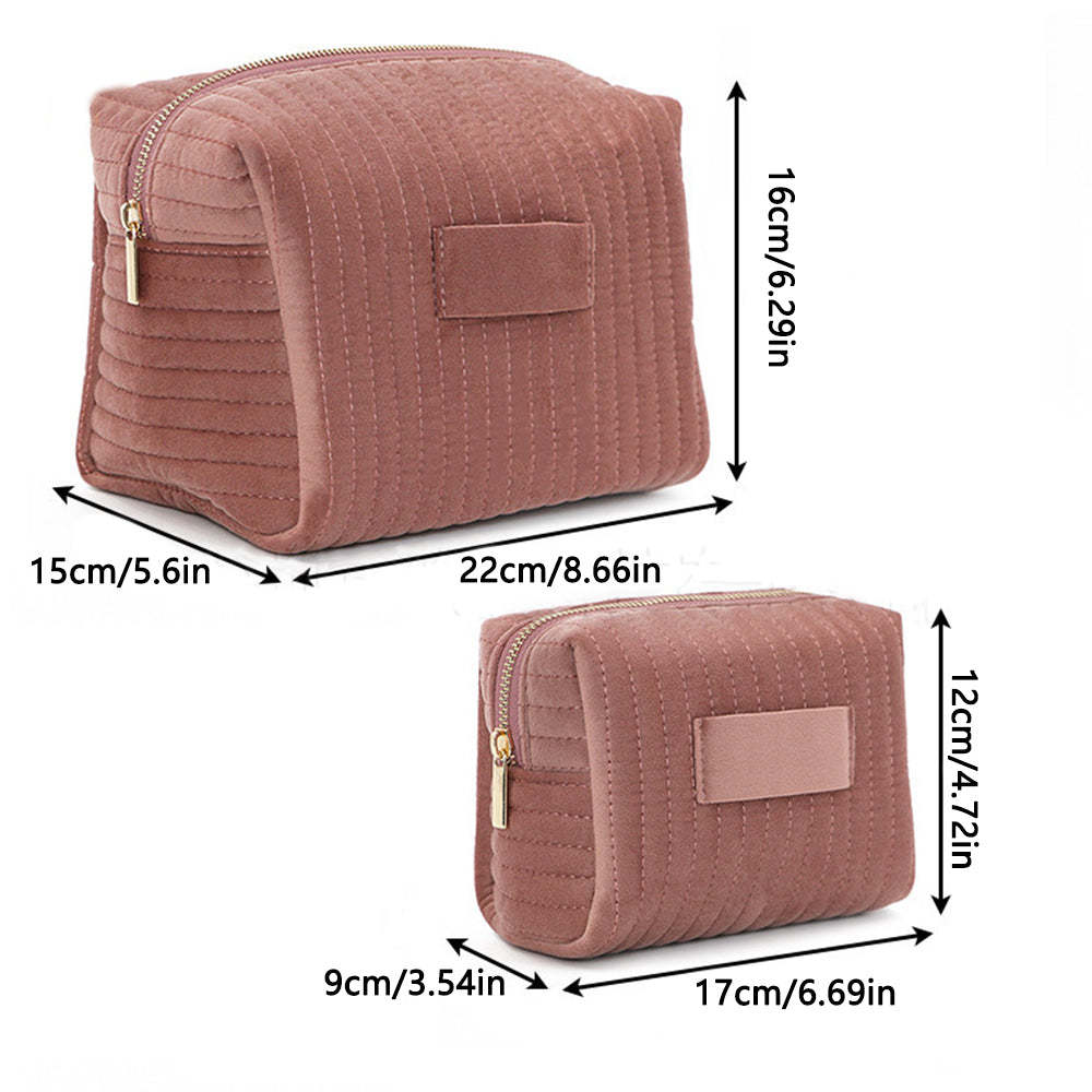 Personalized Makeup Bag Custom Travel Toiletry Bag for Wedding or Birthday Gift - yournamenecklaceuk