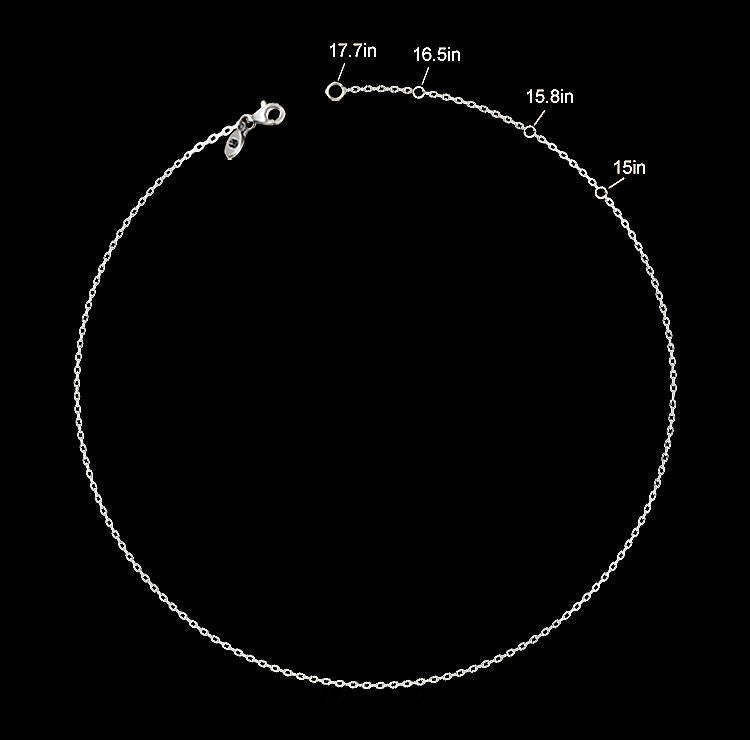 Silver Engraved Coordinate Bar Necklace