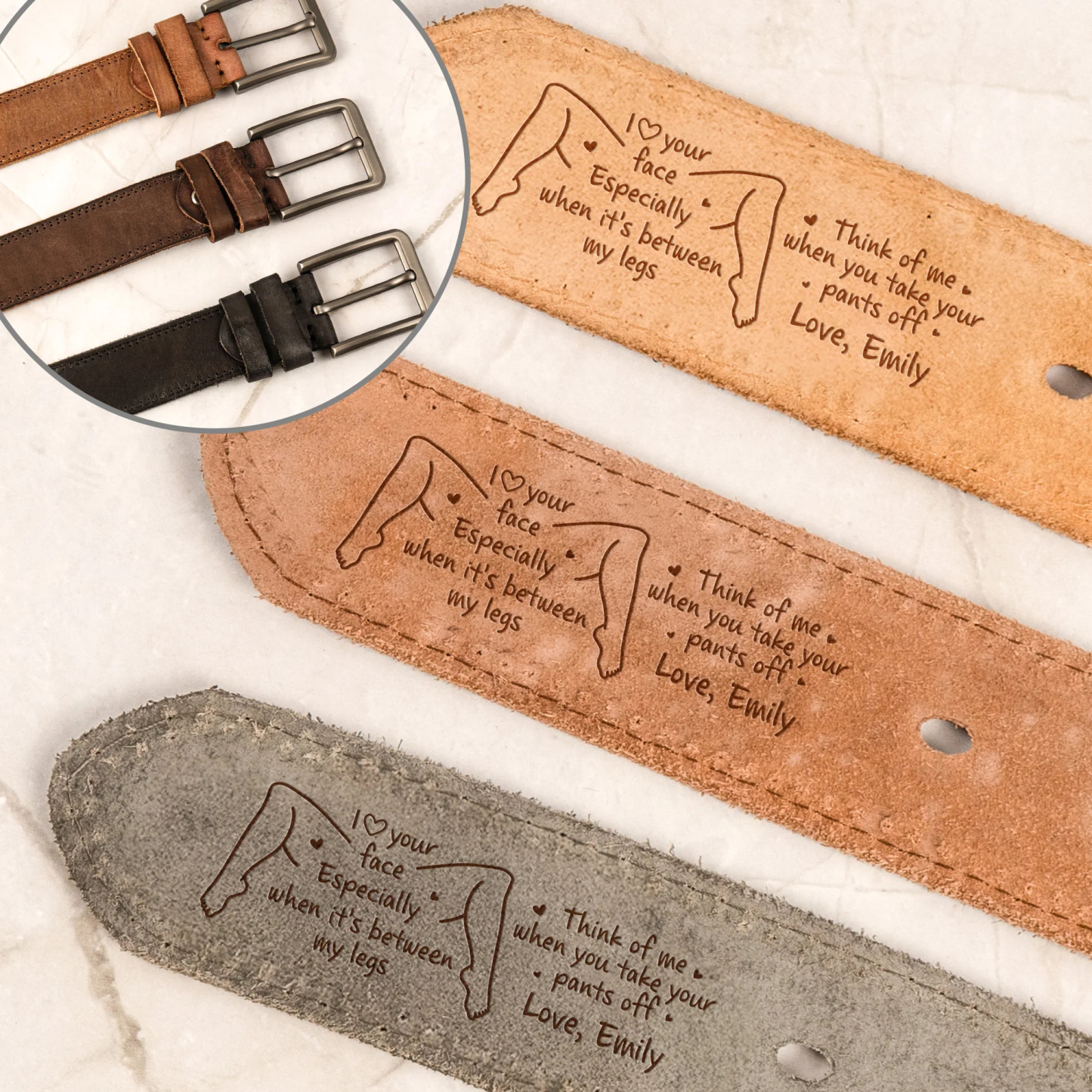 Personalized Cowhide Belt Custom Engraved Genuine Leather Belt Naughty Gift Valentine’s Day Gifts for Him -  NameNecklaceUK