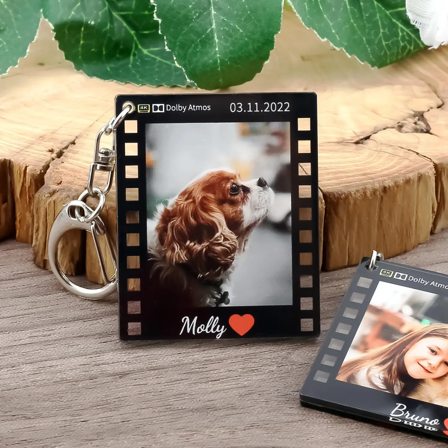 Personalized Photo Film Strip Keychain Custom Film Frame Keychain Movie Film Strip Valentine's Day Gifts -  NameNecklaceUK