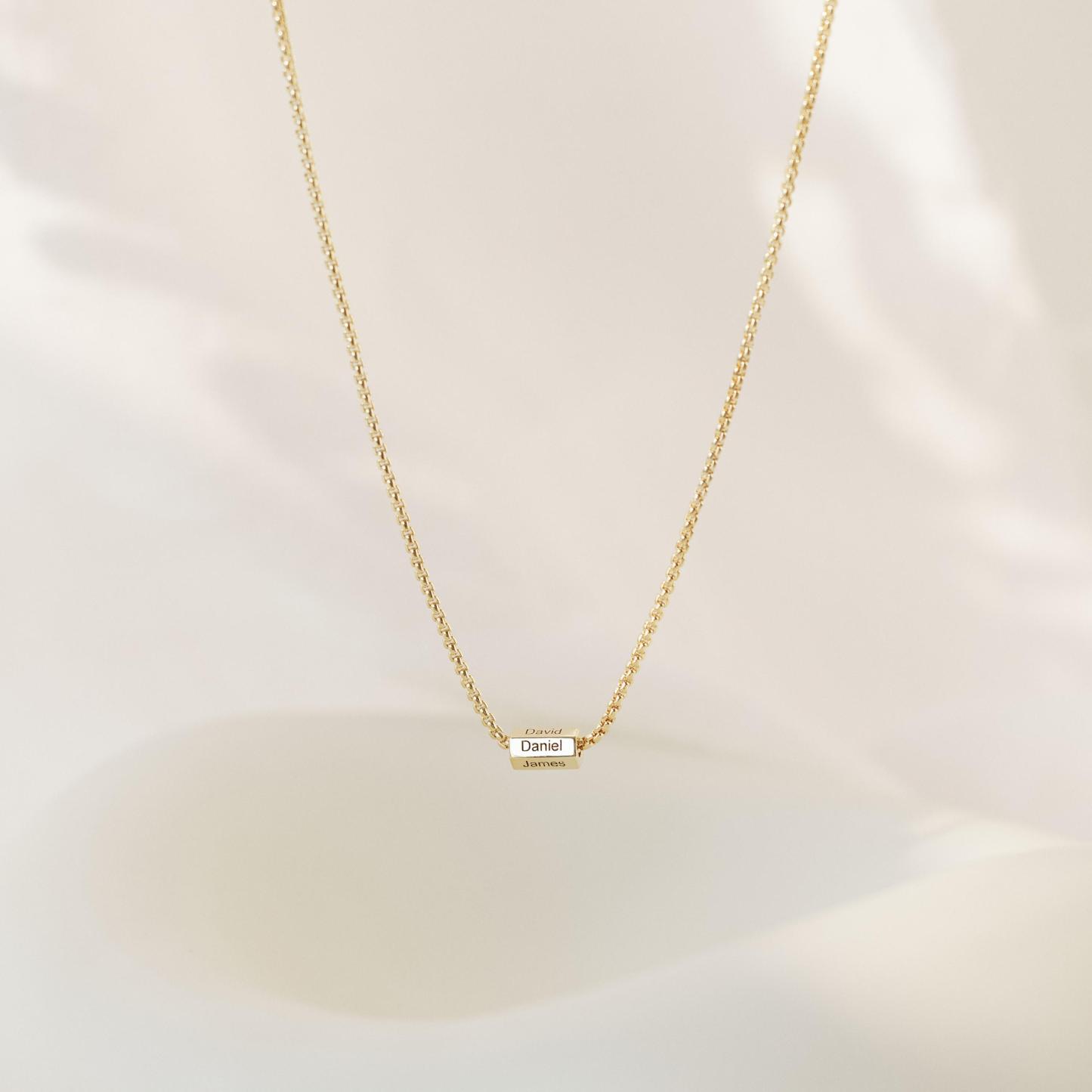 Custom Men's Name Necklace Personalized Multi-Name Pendant Necklace Valentine's Gift for Him -  NameNecklaceUK