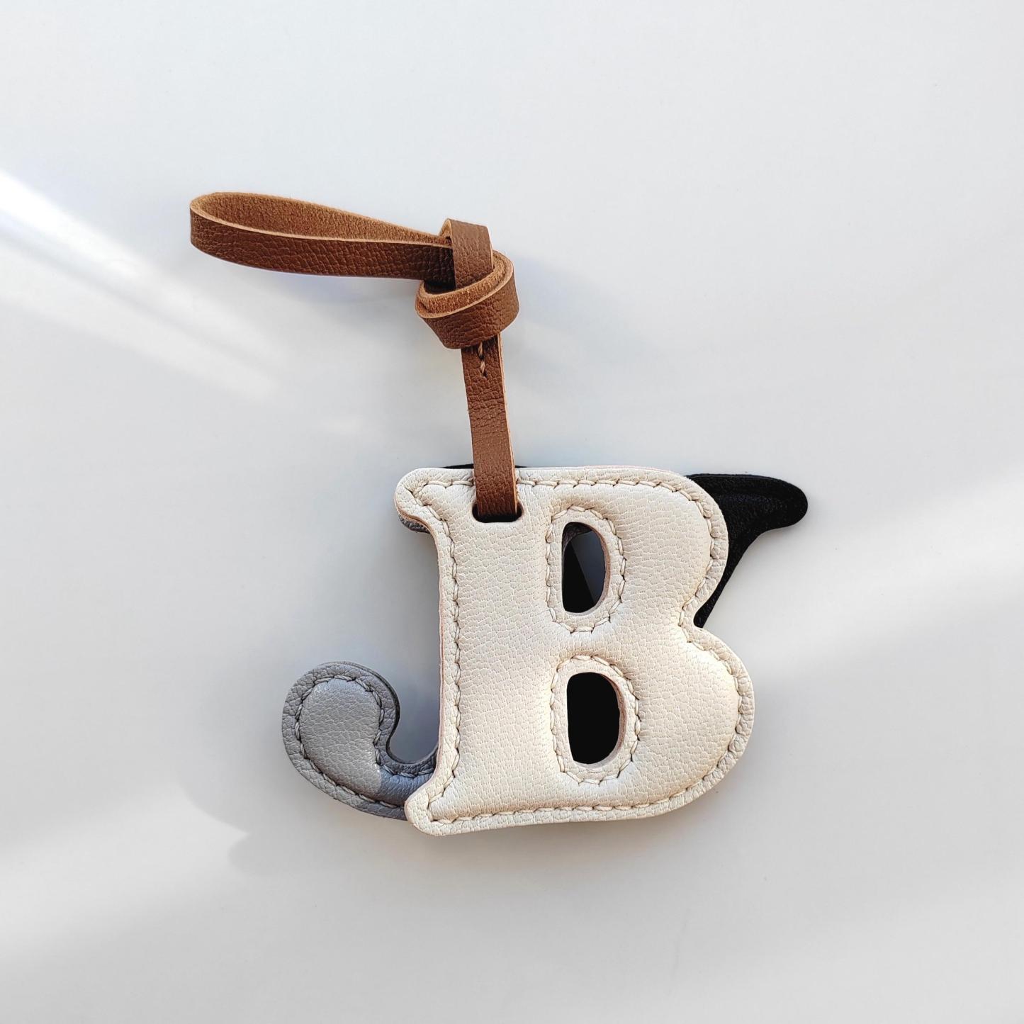 Personalized Initial Name Purse Charm Custom Letter Combo Leather Keyring  Gift for Friends -  NameNecklaceUK