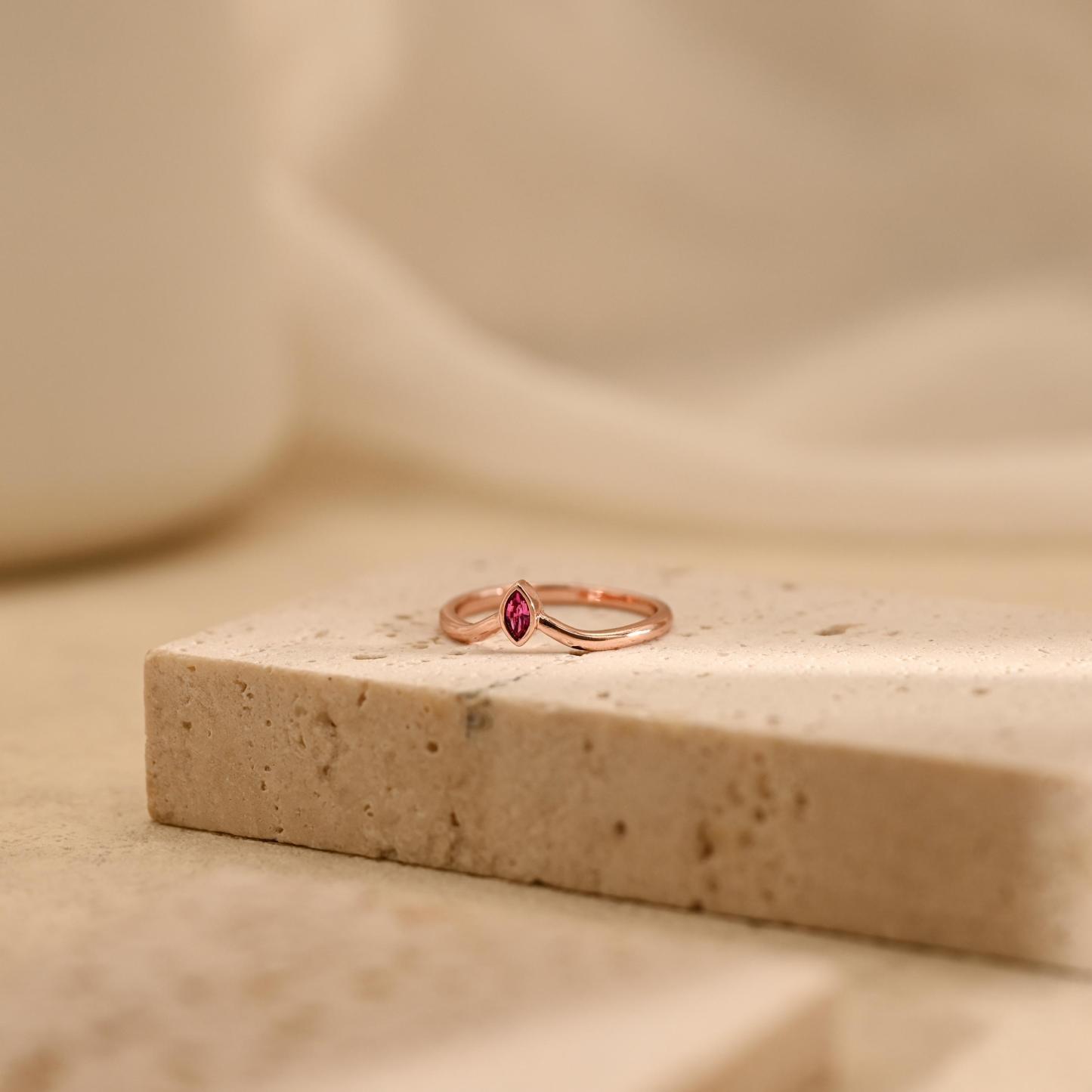 Personalized Family Birthstone Ring Custom Stackable Gemstone Ring Keepsake Gift for Mom -  NameNecklaceUK