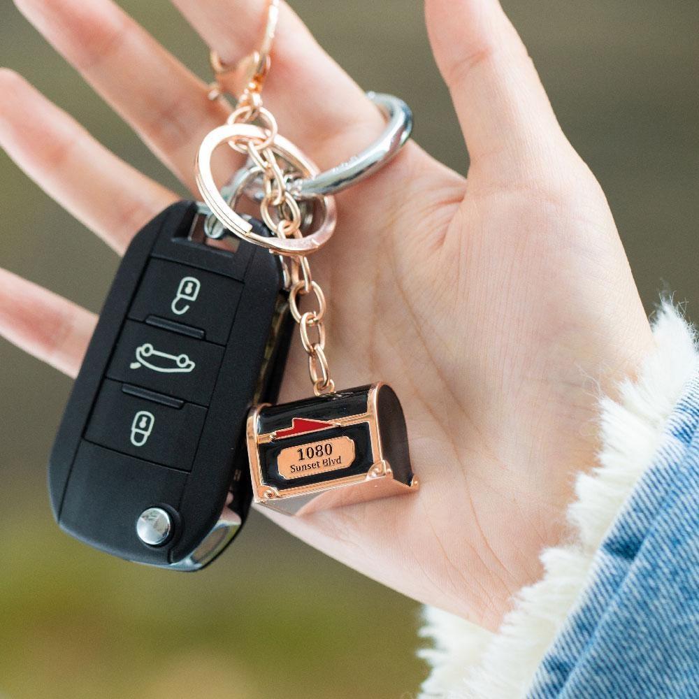 Personalized Openable Love Mail Mailbox Design Bag Charm Keychain Custom Love Letter and Text Hidden Message Key Ring Romantic Surprise Gift for Lover -  NameNecklaceUK
