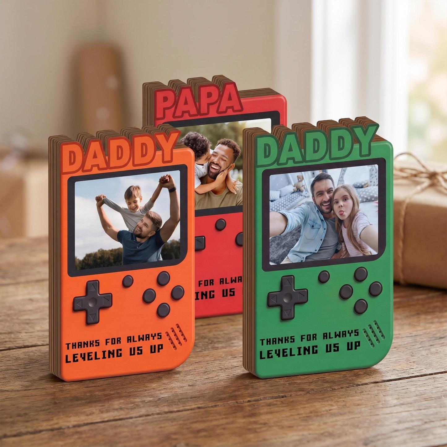 Personalized Title Gamer Controller Wooden Ornament Custom Photo Desktop Sign Father's Day Gift for Gaming Dad -  NameNecklaceUK