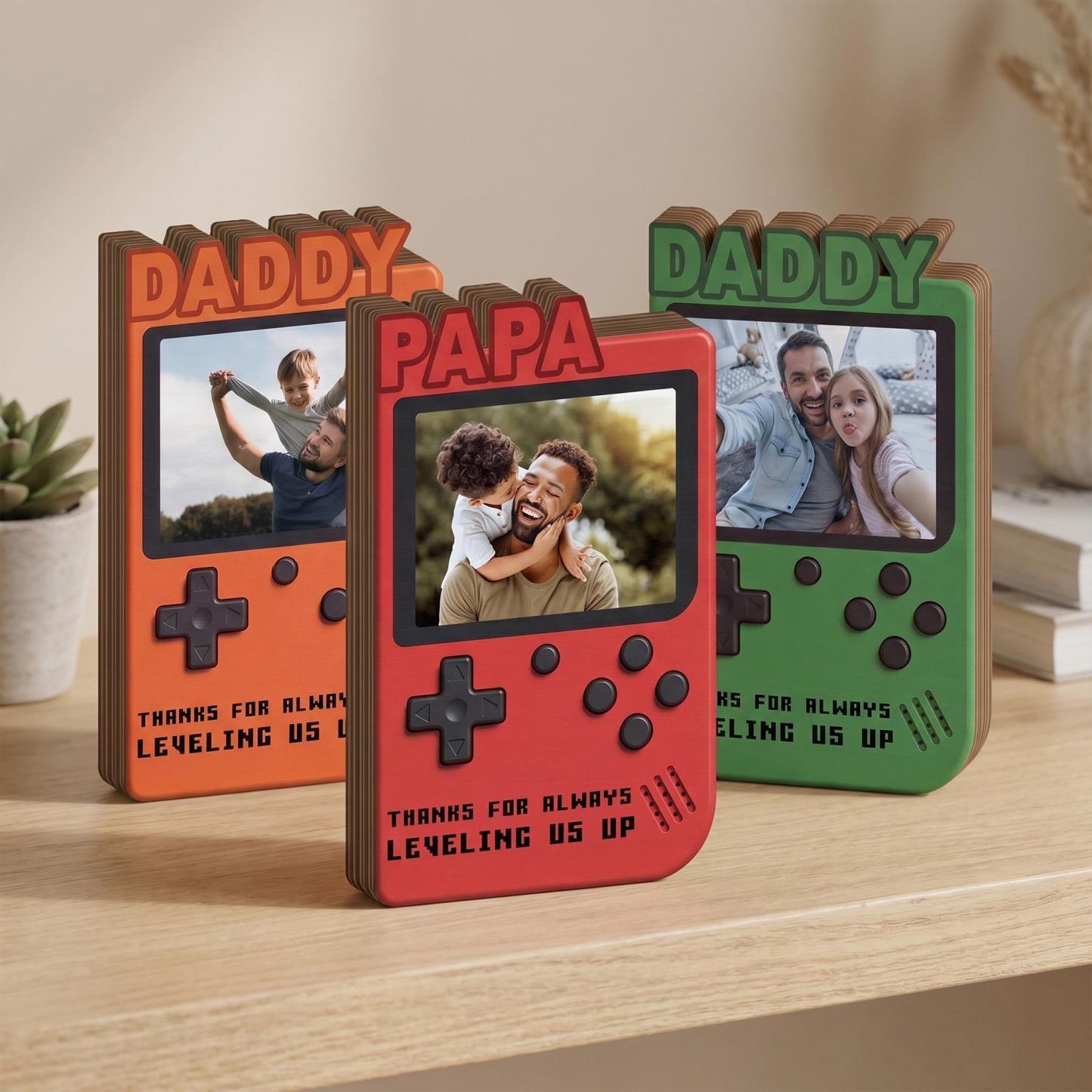 Personalized Title Gamer Controller Wooden Ornament Custom Photo Desktop Sign Father's Day Gift for Gaming Dad -  NameNecklaceUK