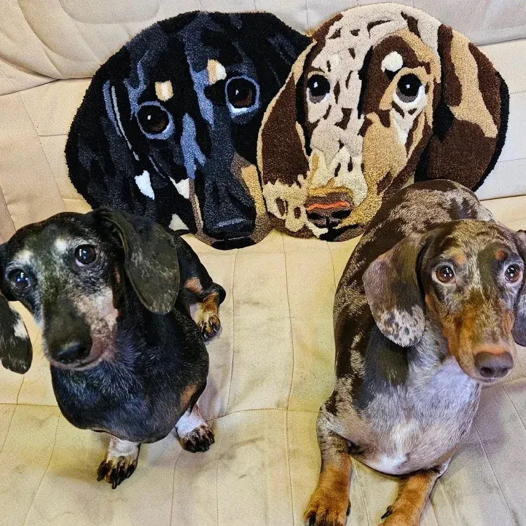 Personalized Tufted Pet Portrait Rug Custom Pet Portrait Rug Turn Your Pet into Portrait Mat Gifts for Pet Lovers -  NameNecklaceUK