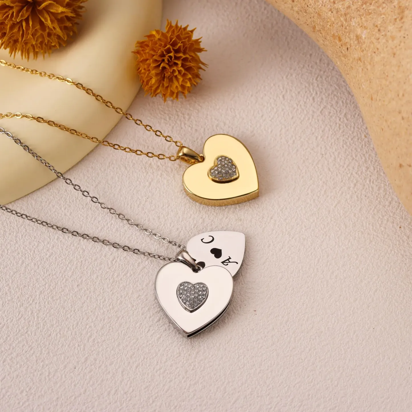 Custom Name Heart Necklace Hidden Message Heart Locket Necklace Personalized Name Engraved Necklace Gift for Her -  NameNecklaceUK