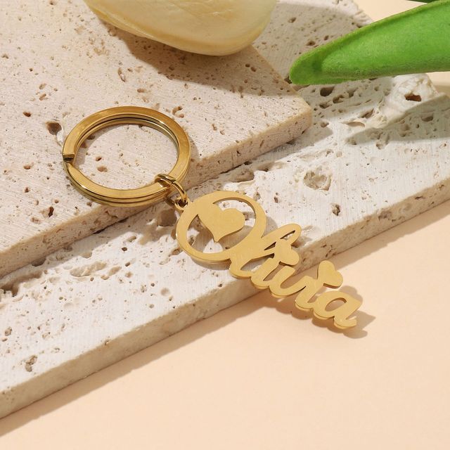 Personalized Name Tag Keychain – Custom Engraving Gift for Anyone