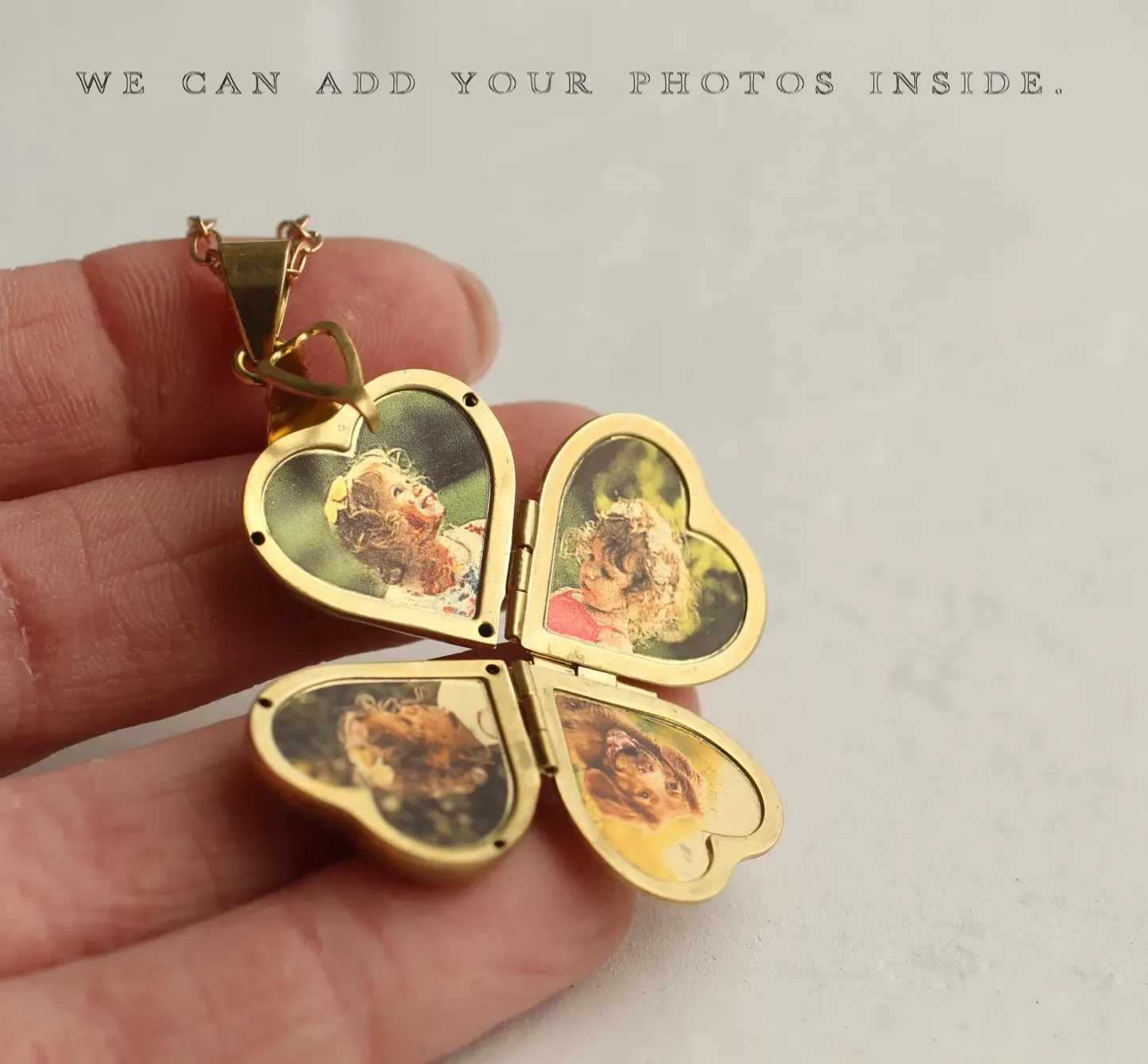 Custom 4-Photo Heart Box Necklace – Foldable Memory Locket with Personalized Pictures for Couples & Family -  NameNecklaceUK