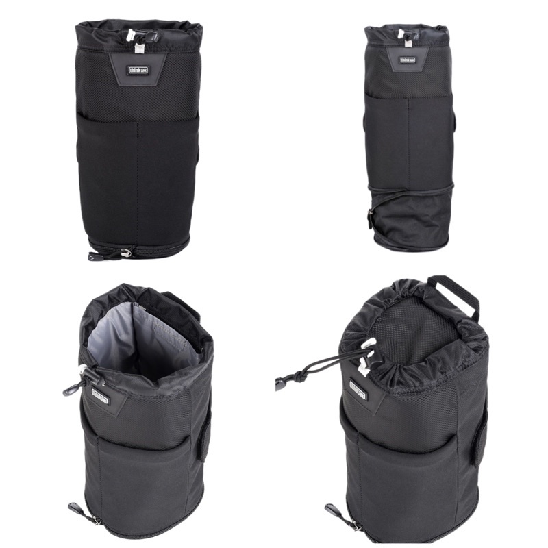 Think Tank photo Lens Changer 75 Pop Down V3.0 LC 75 Modular pouch accommodates a 70–200mm f/2.8 lens with hood reversed