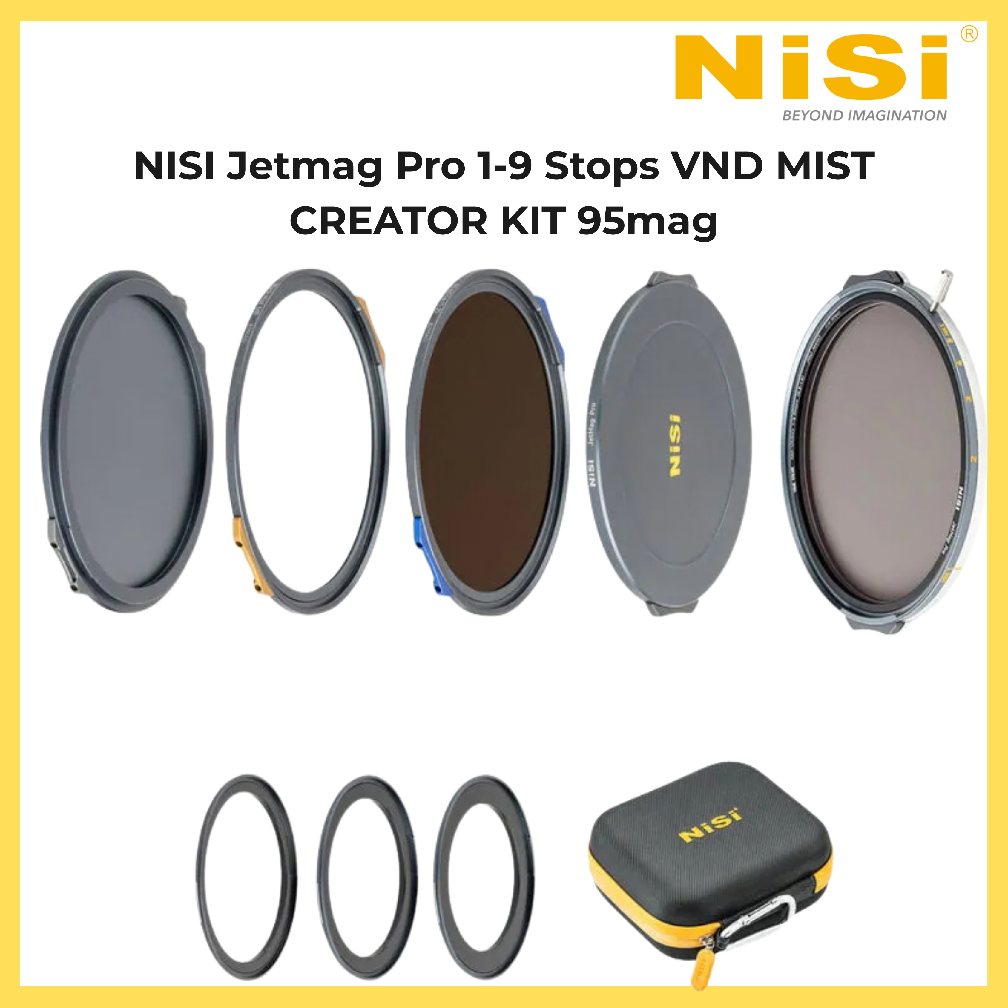 Nisi Jetmag Pro 1-9 Stops VND MIST CREATOR KIT 95mag