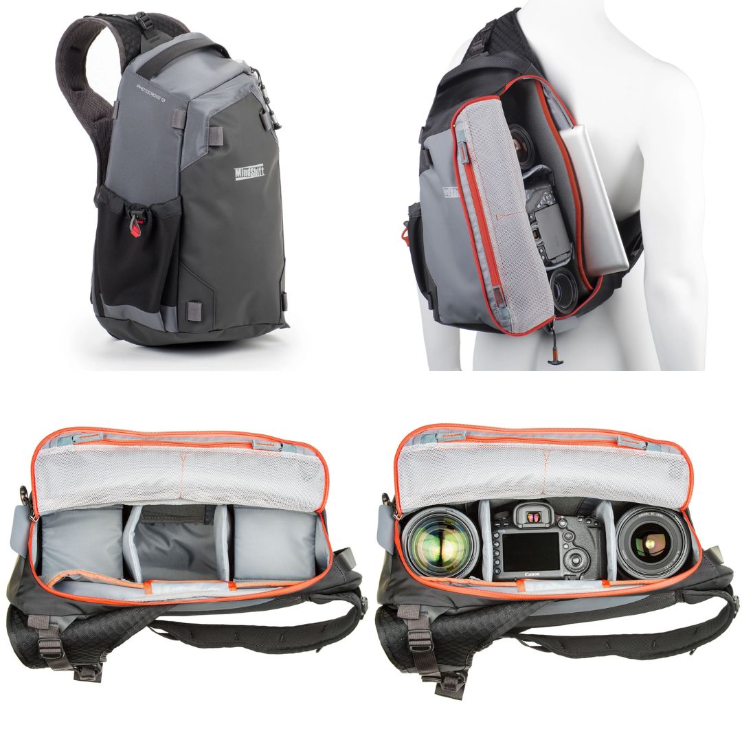 MindShift Gear PhotoCross 13 Sling Bag Camera Sling Bag-Carbon Grey