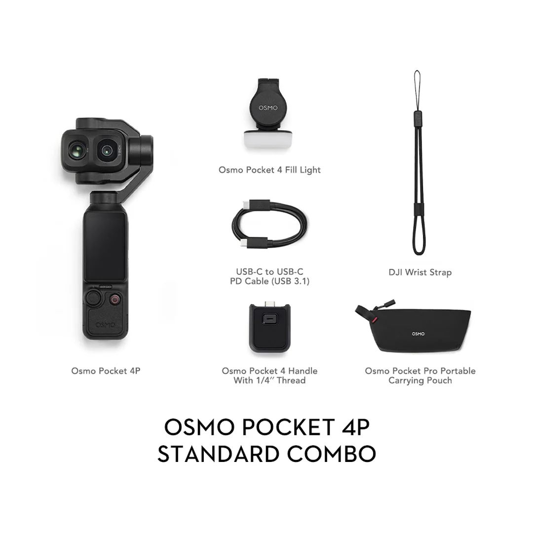 DJI Osmo Pocket 4P - Standard Combo / Vlog Combo