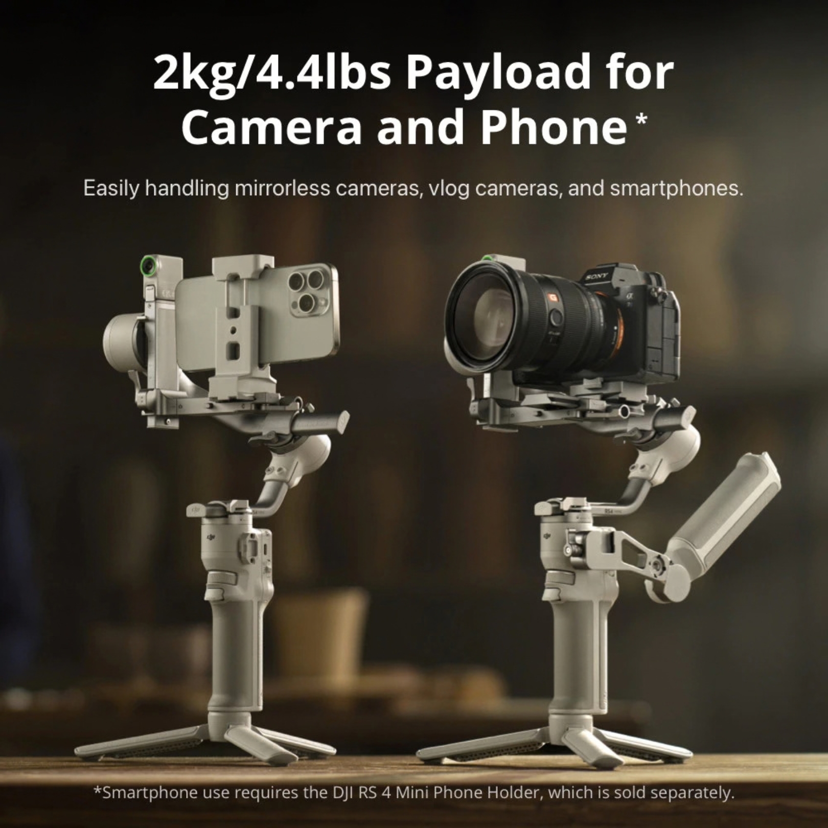 DJI RS 4 Mini - Handheld Gimbal Stabilizer