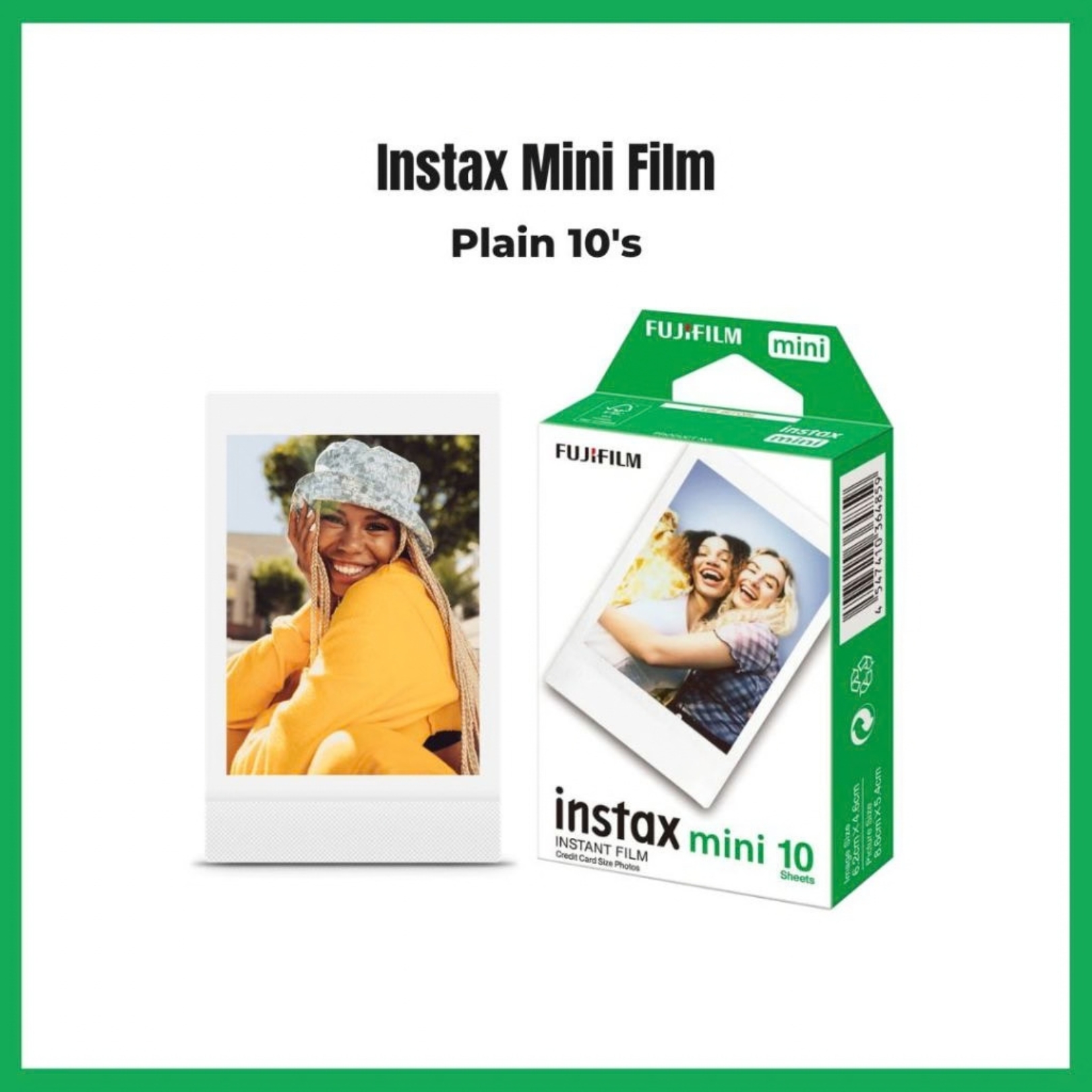 Fujifilm Instax Mini  Film Plain (10's / 20's) / Pattern Film (10's) Color Film