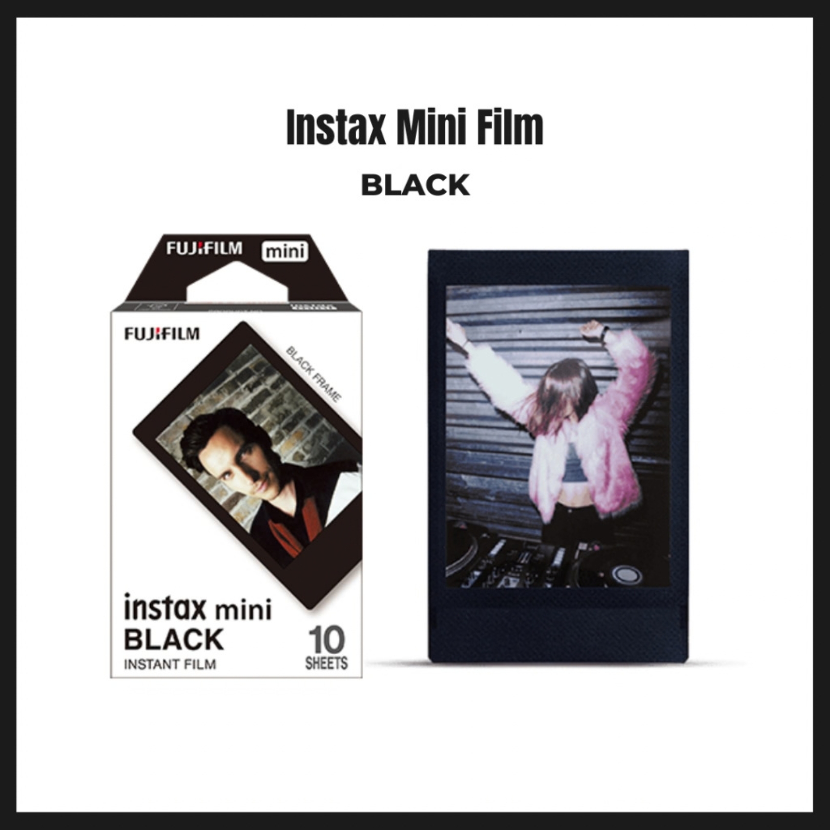 Fujifilm Instax Mini  Film Plain (10's / 20's) / Pattern Film (10's) Color Film