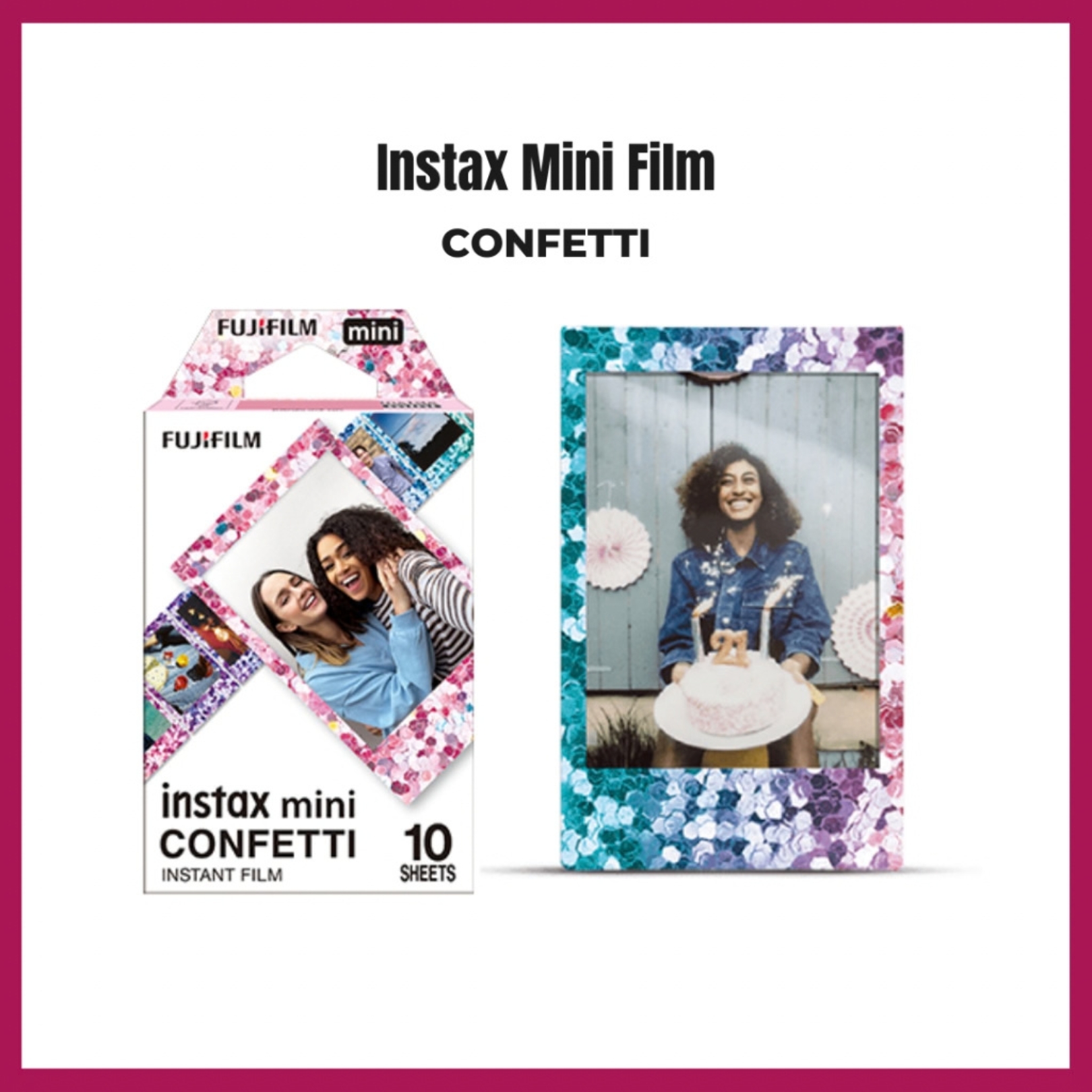 Fujifilm Instax Mini  Film Plain (10's / 20's) / Pattern Film (10's) Color Film