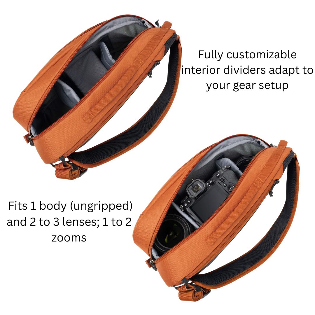 Think Tank Photo Turnstyle 11L Fits 1 body (ungripped) and 2 to 3 lenses; 1 to 2 zooms
