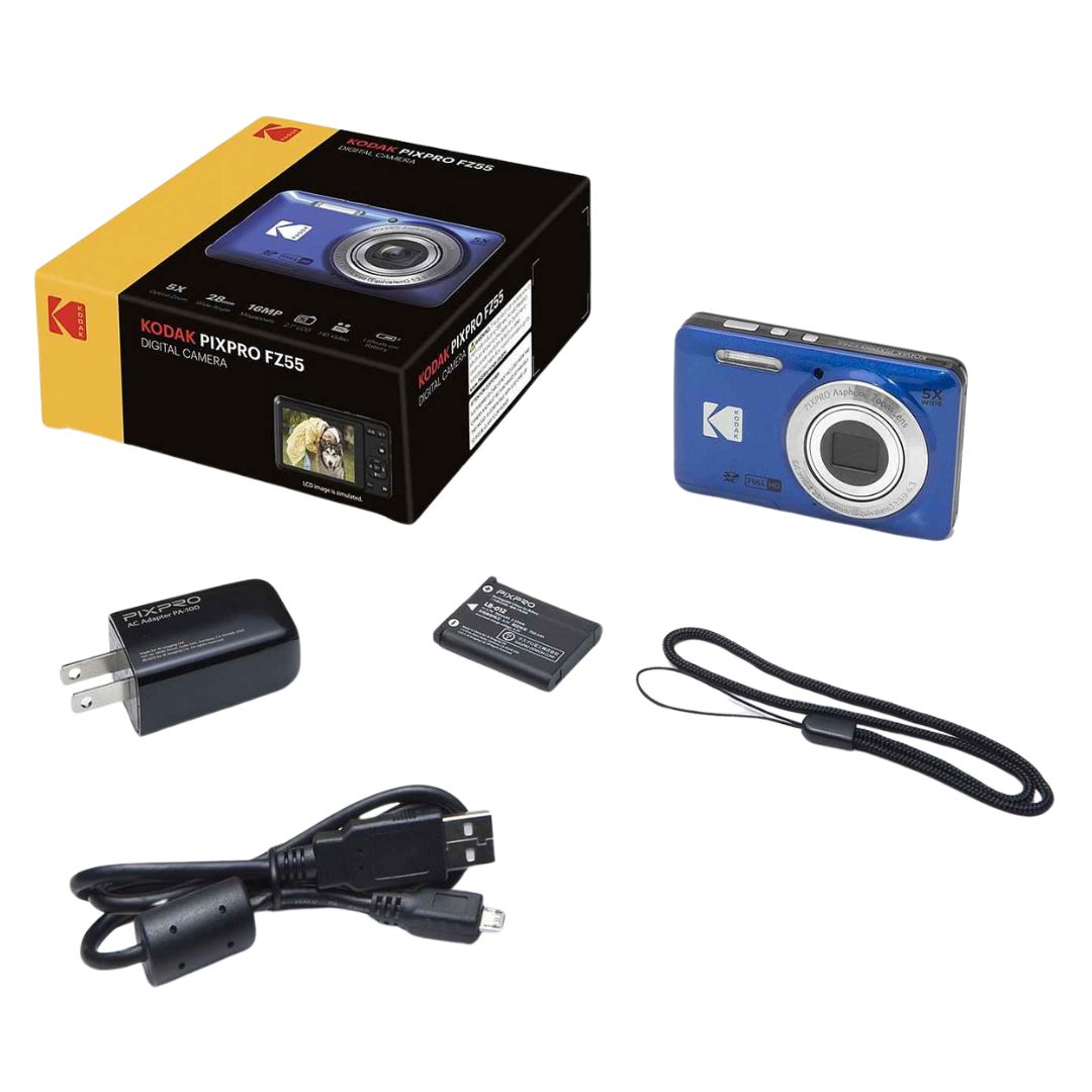 KODAK PIXPRO FZ55 DIGITAL CAMERA - FREE SanDisk Ultra 16GB SD Card