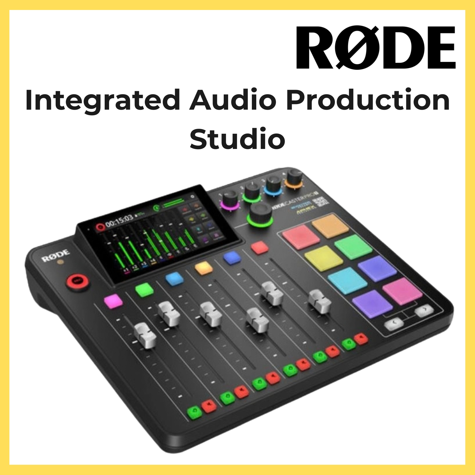 RODE RODECaster Pro II Integrated Audio Production Studio (Black)