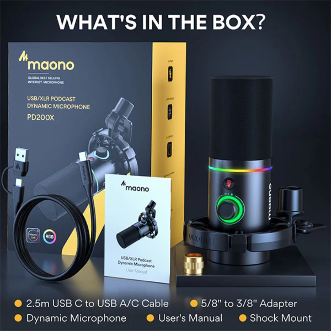 MAONO PD200X USB/XLR DYNAMIC MICROPHONE