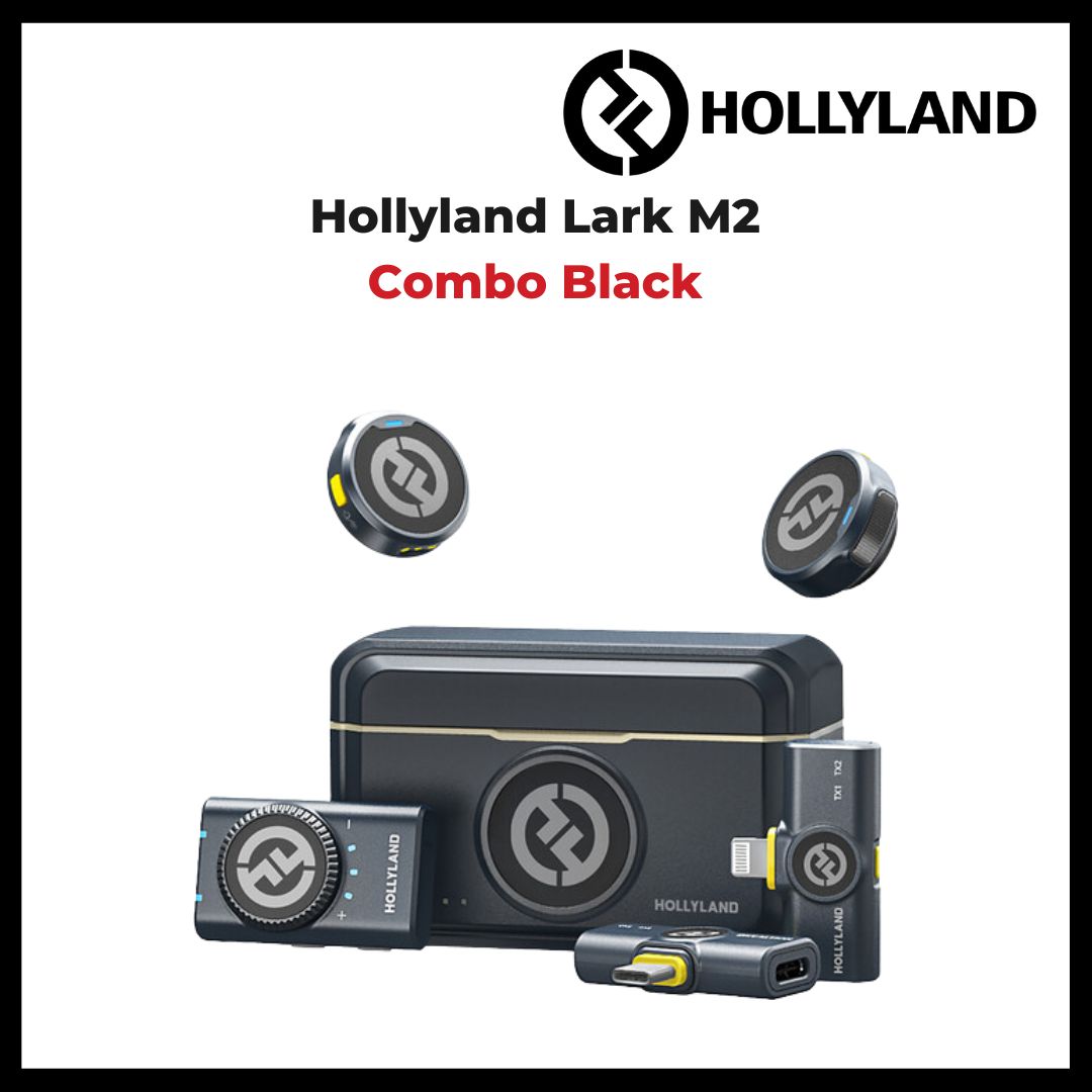 Hollyland Lark M2 Duo 2-Person Wireless Microphone for Combo / Type C/ Lightning / Camera