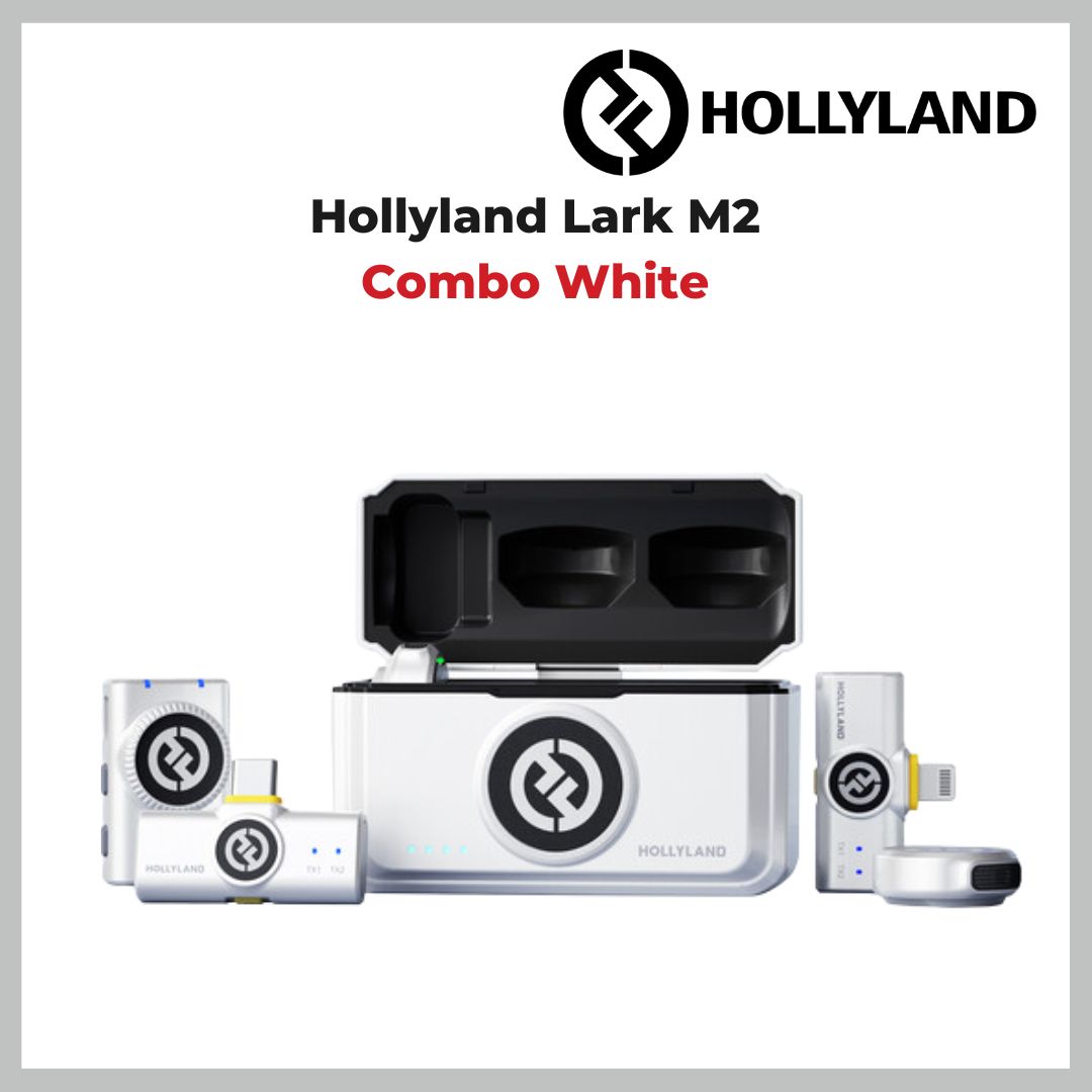 Hollyland Lark M2 Duo 2-Person Wireless Microphone for Combo / Type C/ Lightning / Camera