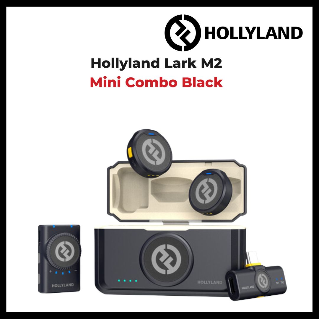 Hollyland Lark M2 Duo 2-Person Wireless Microphone for Combo / Type C/ Lightning / Camera