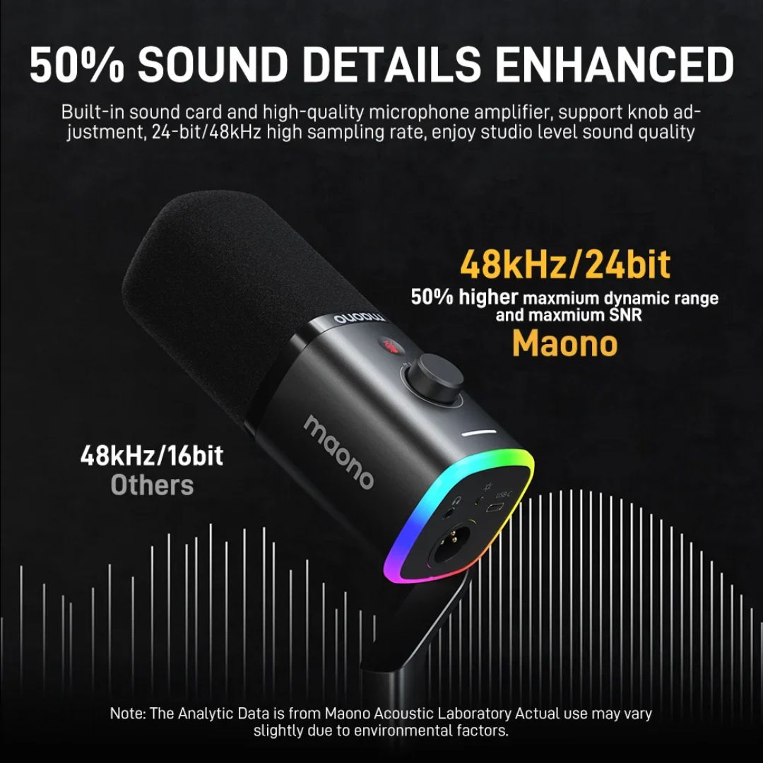 MAONO PD100X USB/XLR Dynamic Microphone For Game Streamers