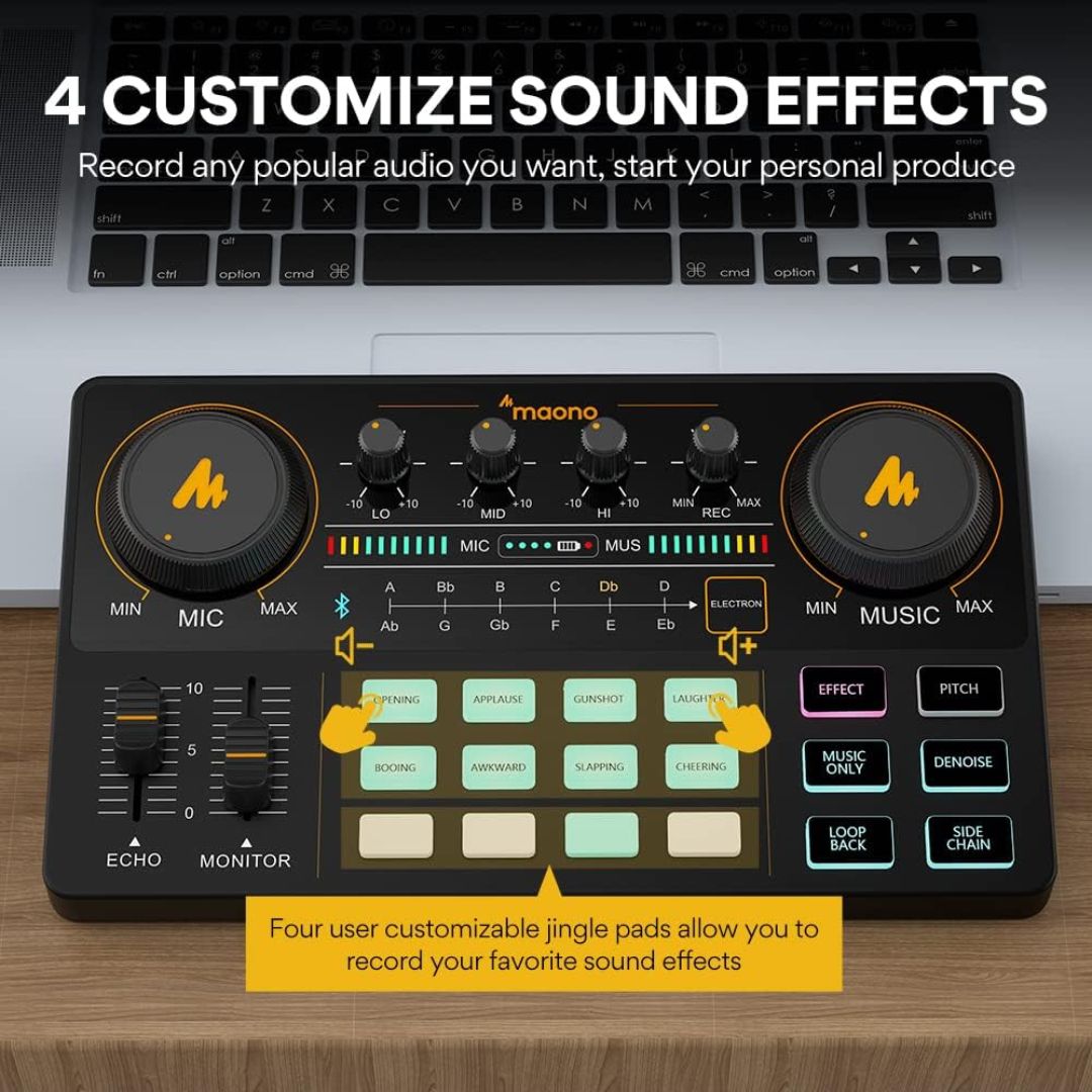 MAONO LITE AU-AM200S1 ALL-IN ONE SOUND CARD WITH MICROPHONE STARTER BUNDLE SET