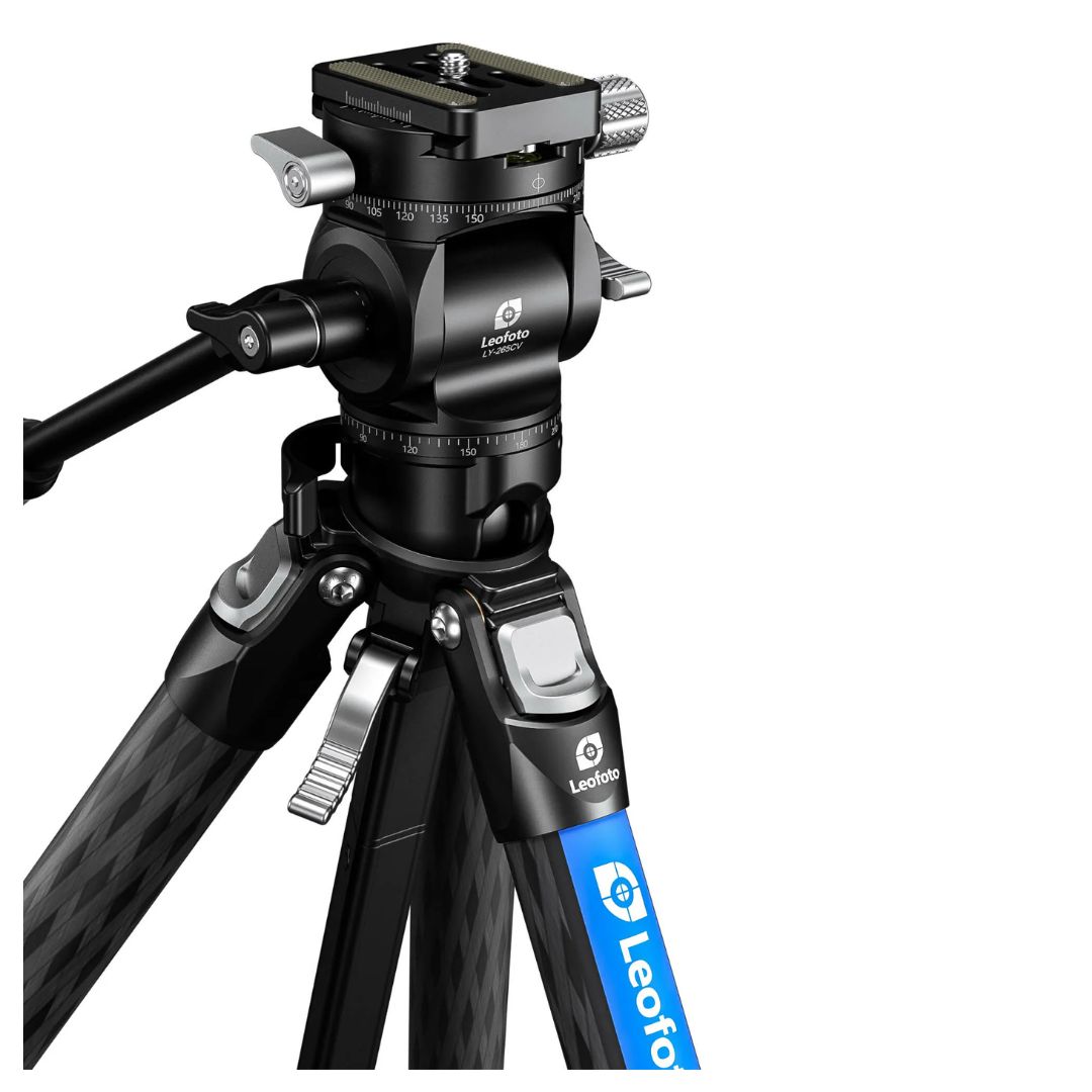 Leofoto LY-265CV Mr.Y Series Carbon Fibre Tripod with Inverted Ball Head + Video Head