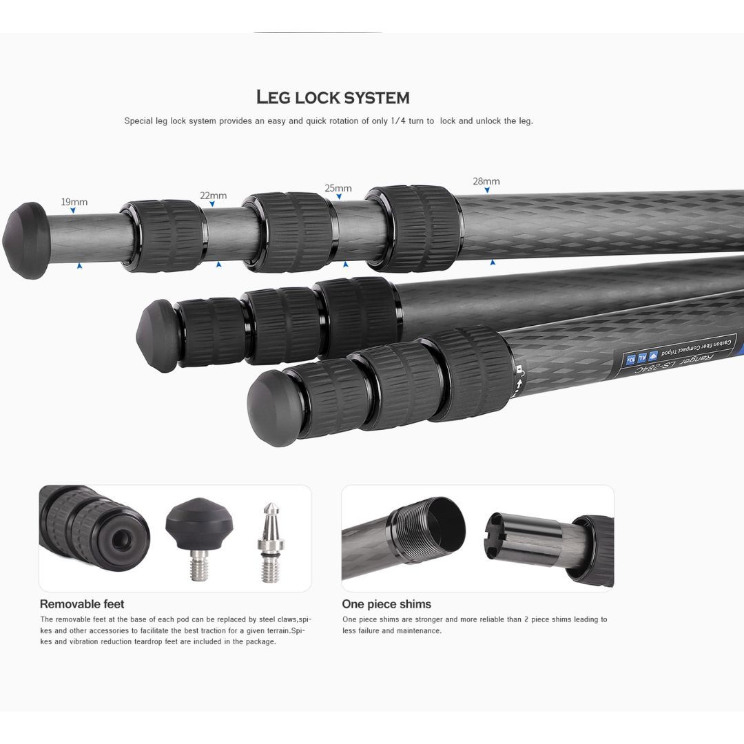 Leofoto LS-284C + LH-30 Tripod Set