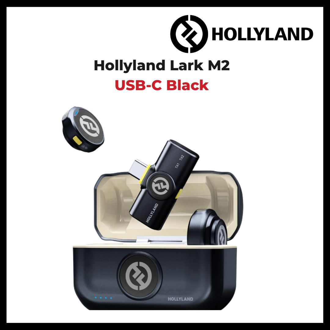 Hollyland Lark M2 Duo 2-Person Wireless Microphone for Combo / Type C/ Lightning / Camera