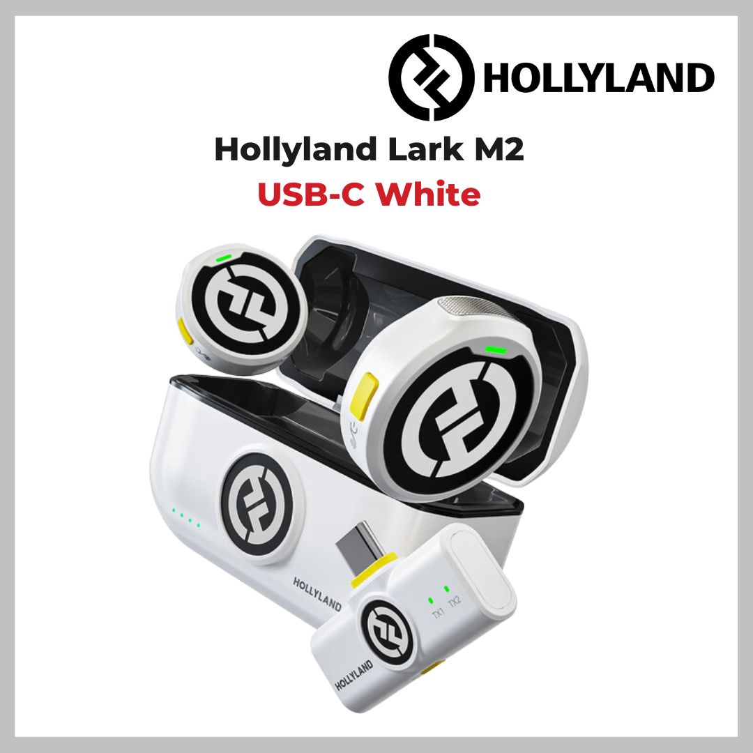 Hollyland Lark M2 Duo 2-Person Wireless Microphone for Combo / Type C/ Lightning / Camera