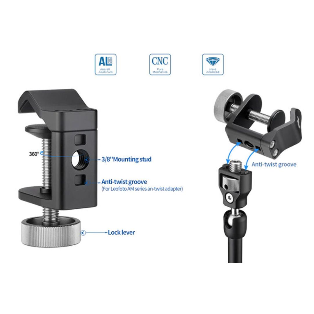 Leofoto UC-02 Multipurpose Clamp for Umbrella Shaft