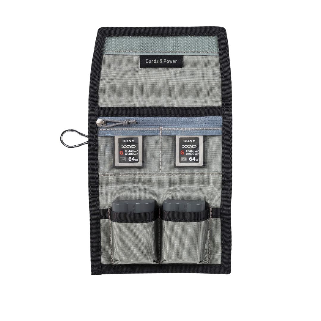 Think Tank Photo Cards and Power fits 2 CFast, CFexpress Type B or 4 SD, CFexpress Type A Memory Card Plus 2 Batteries
