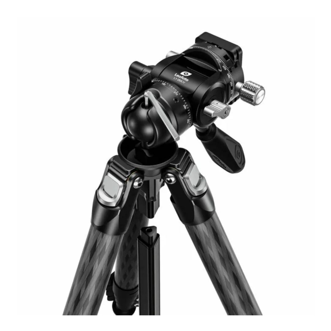 Leofoto LY-265CV Mr.Y Series Carbon Fibre Tripod with Inverted Ball Head + Video Head