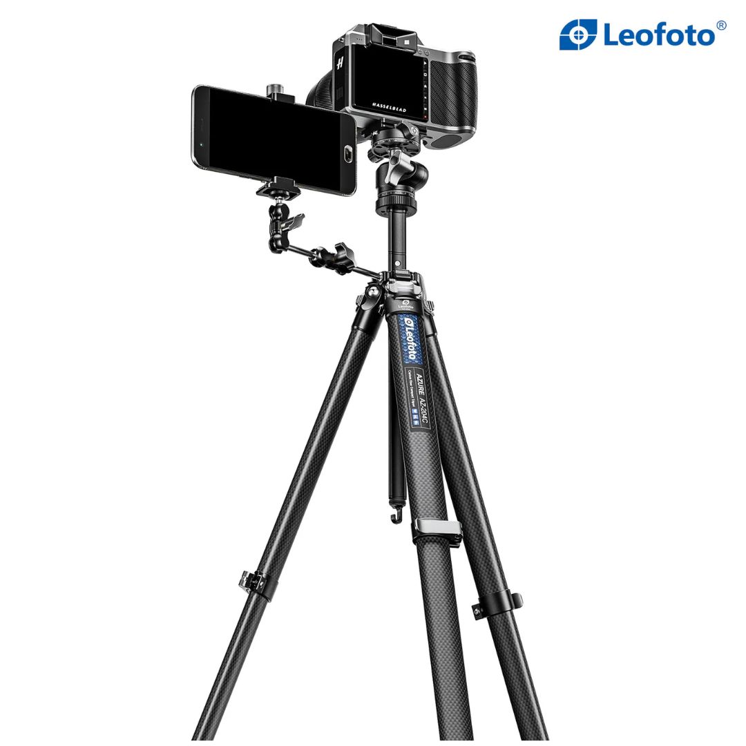 Leofoto AZ-204C + LH-25R 4 Section Ultra Compact Carbon Fibre Tripod