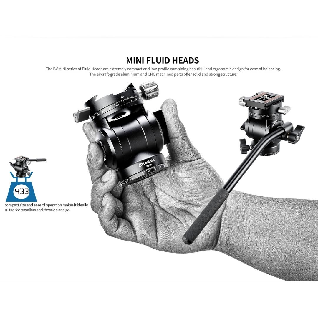 Leofoto BV-1R Mini Fluid Head