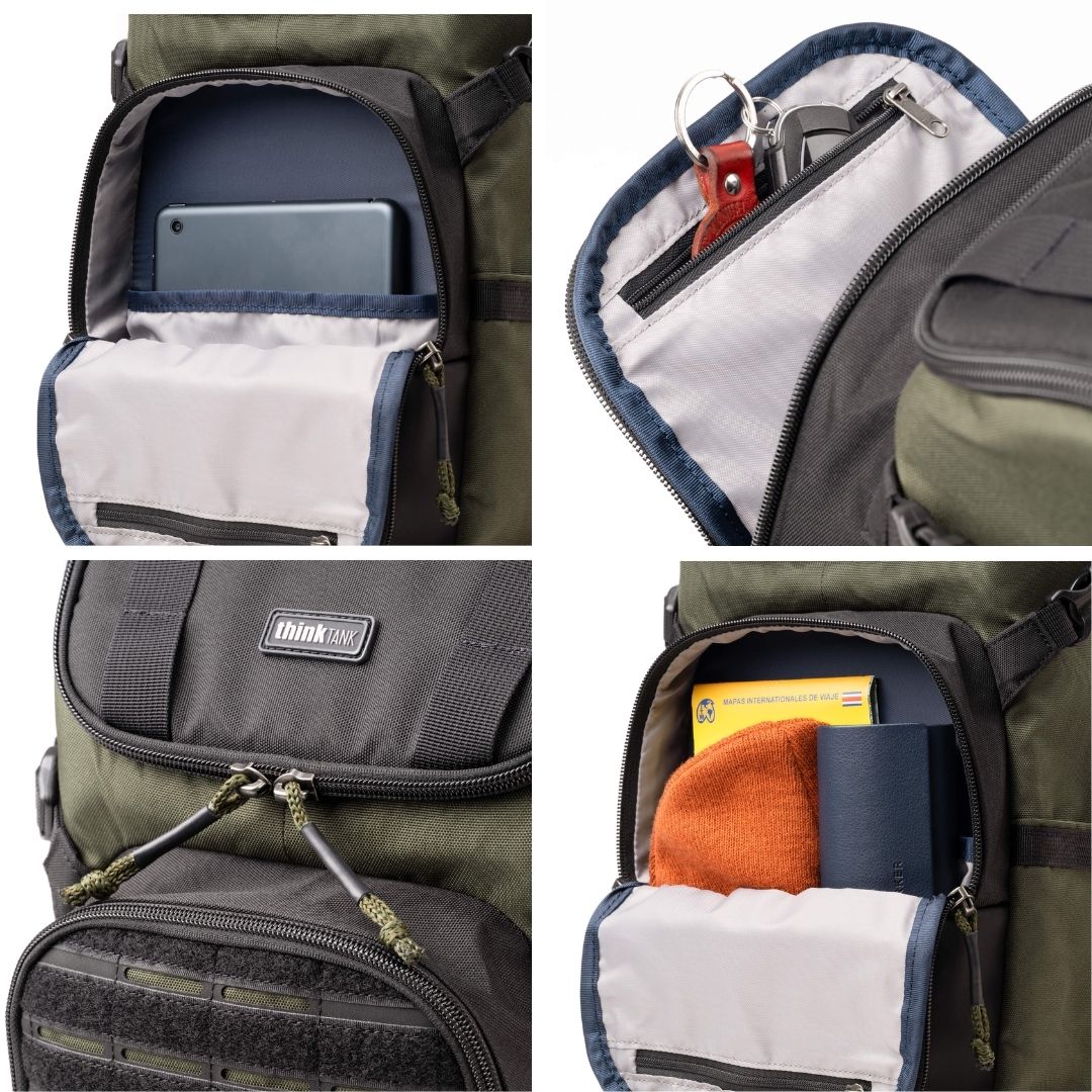 Think Tank Photo DarkLight 14L BackPack Holds standard-sized camera body and 1–3 standard zoom Lens,8" Tablet