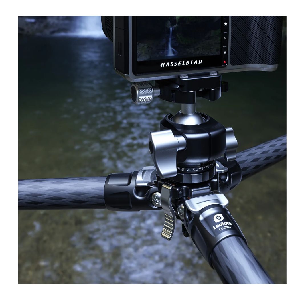 Leofoto LY-284C+LH-30 Y Shaped Center Column 4-Section Carbon Fiber Tripod Kit