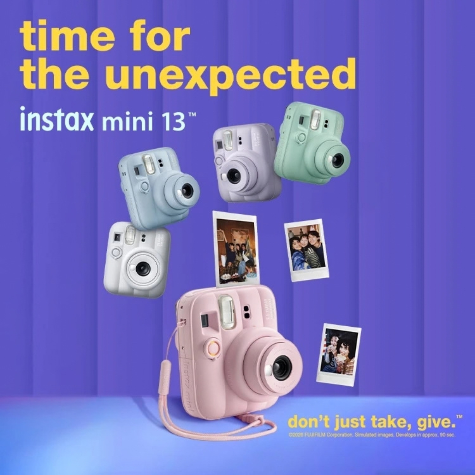 Fujifilm Instax Mini 13 Instant Camera Creator Kit - 10sheets Plain Film + 10sheets Design Film