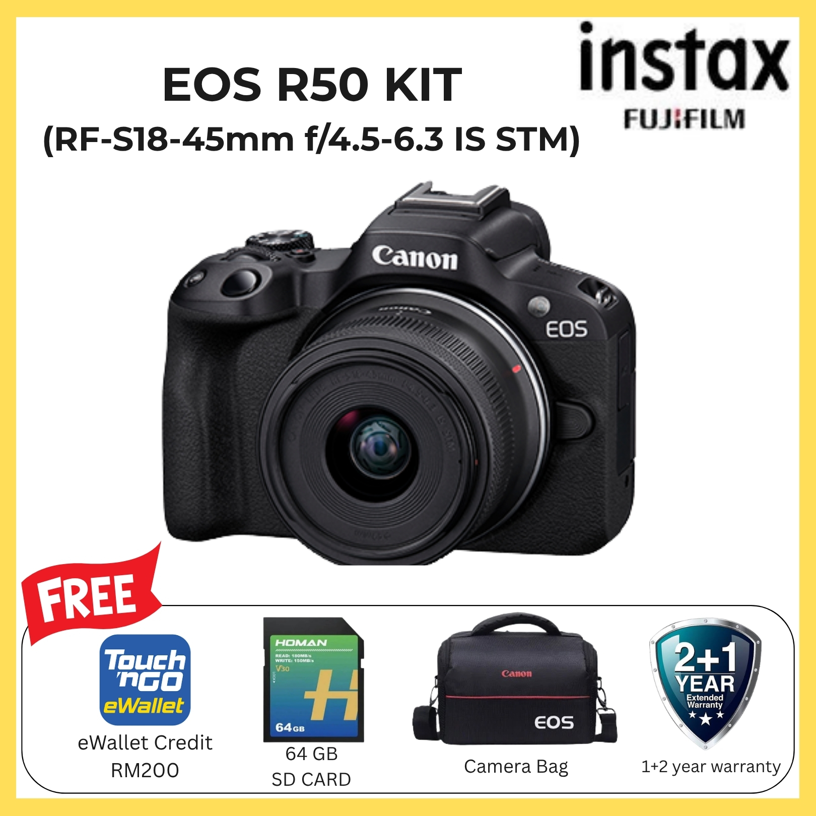EOS R50 (RF-S18-45mm f/4.5-6.3 IS STM)