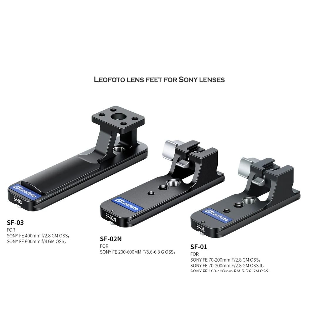 Leofoto SF-01 Lens foot for Sony FE 70-200mm f/2.8 GM OSS , FE 100-400mm f/4.5-5.6 GM OSS Lenses