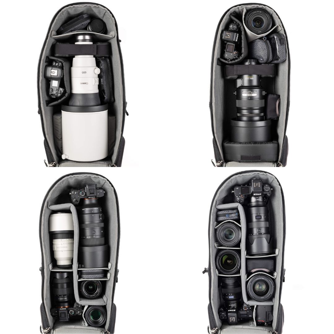 Think Tank Photo BackLight Long Lens Backpack for 600mm f/4 lens attached gripped body , for Birding Photographers