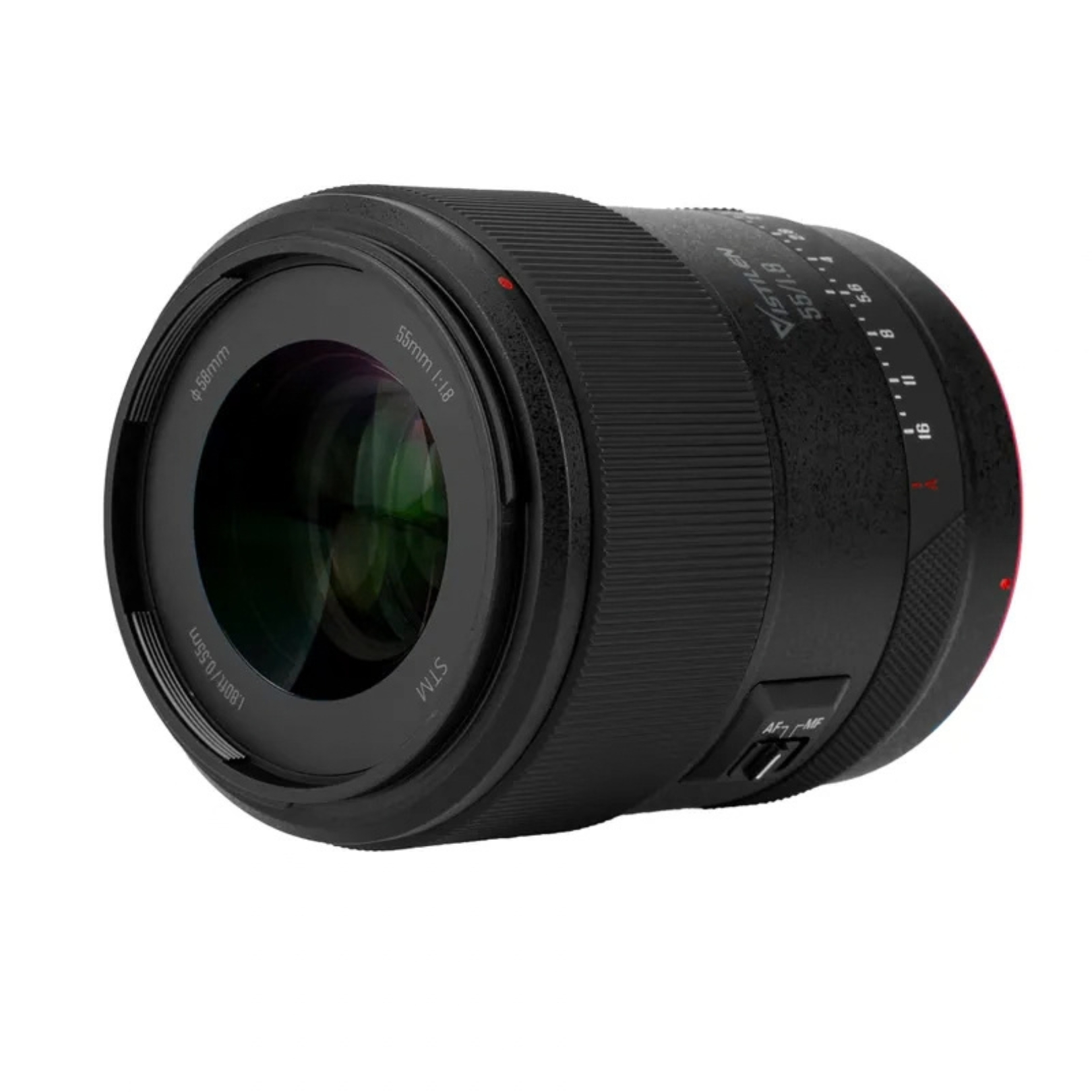 Vistilen 55mm f1.8 Pro Full Frame Auto Focus STM Lens for EFR Mount Cameras