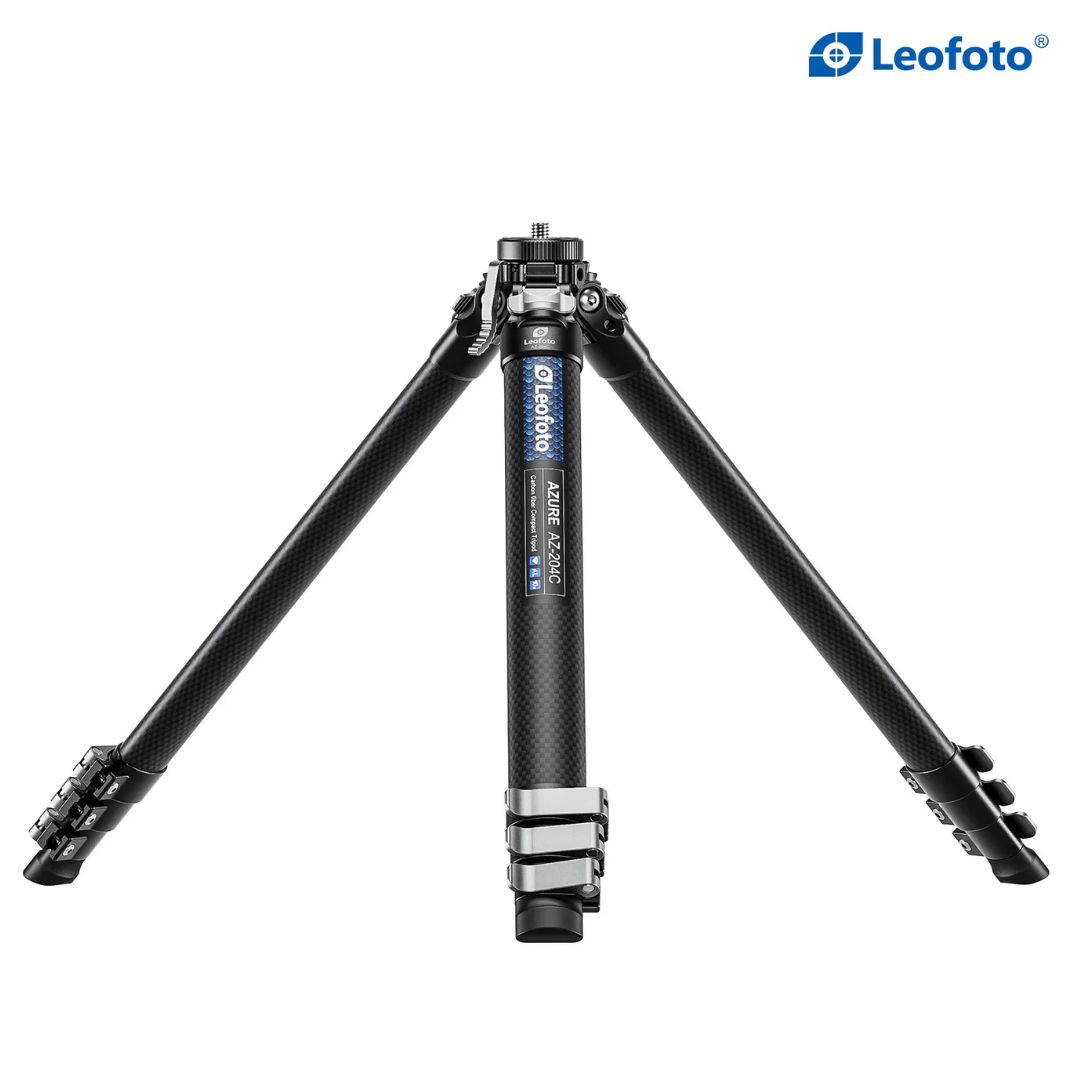 Leofoto AZ-204C + LH-25R 4 Section Ultra Compact Carbon Fibre Tripod