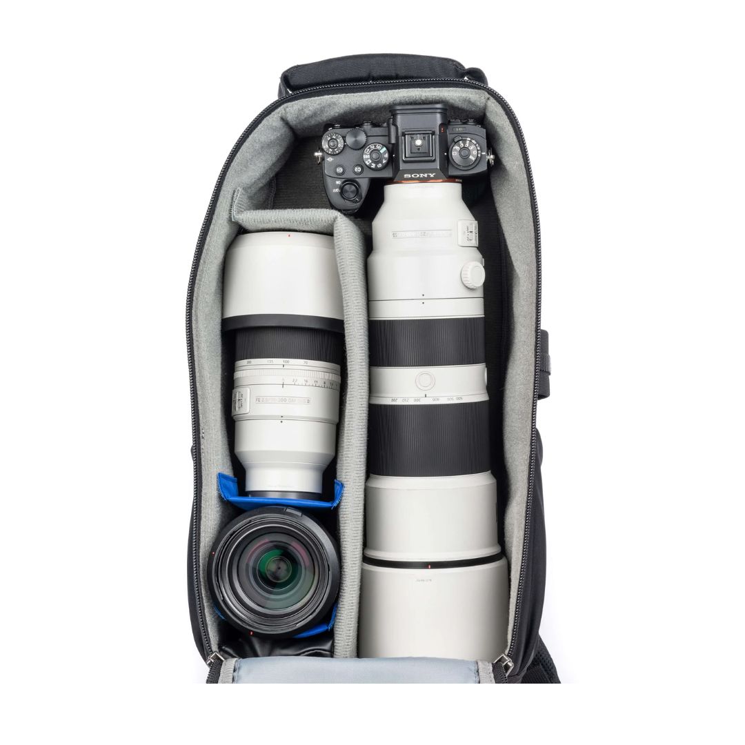 Think Tank Photo Glass Limo Backpack for long lenses up to 600mm f/4 or regular DSLR/Mirrorless Body