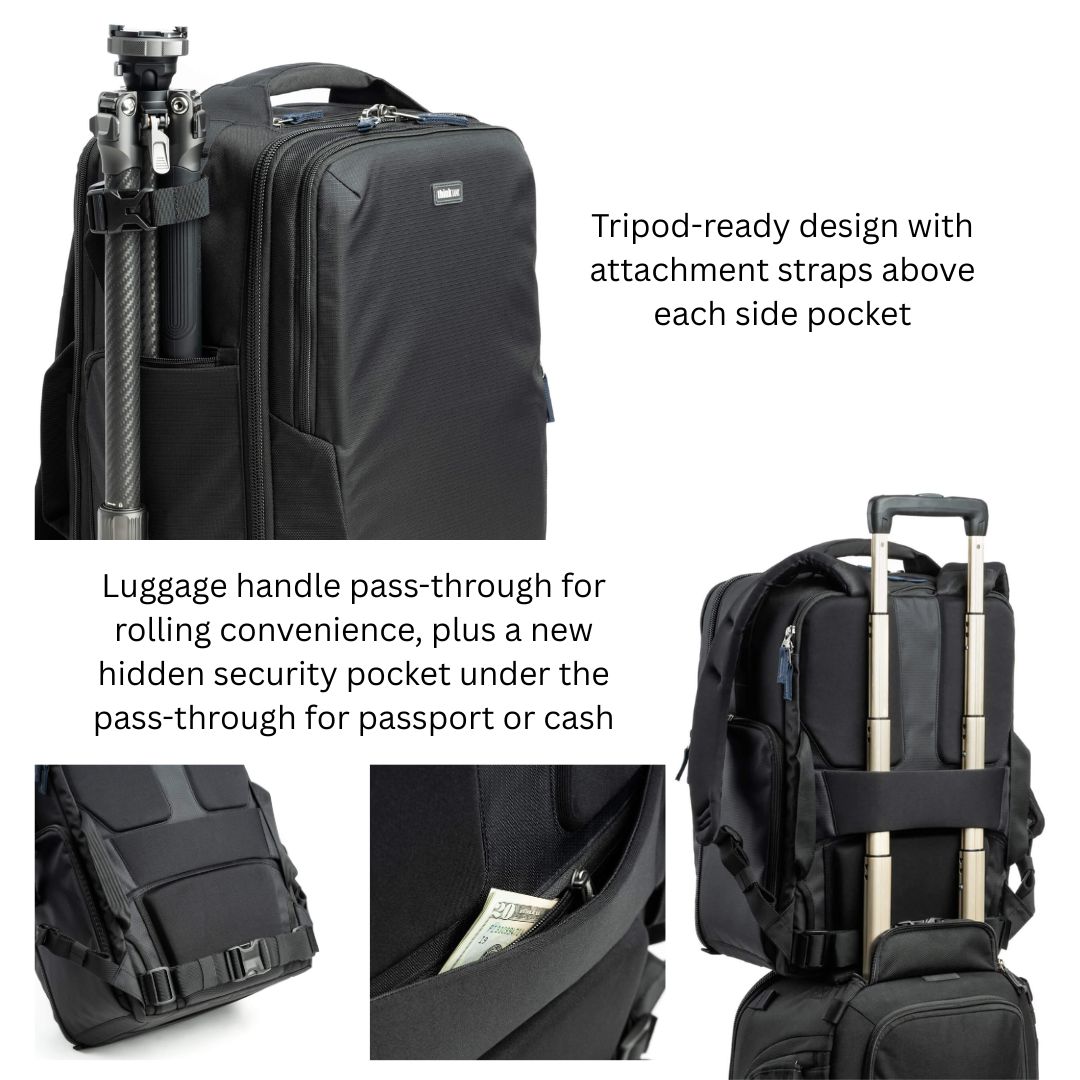 Think Tank Photo NEW - Airport™ Essentials 26L Backpack, Fits 2 standard-size camera bodies with lenses attached